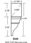 5 Inside 1 Outside Crown Molding Package Corners To Fit 3 5 8 