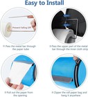 Hanging Toilet Paper Holder Waterproof Tissue Holder Cat Proof Roll Paper Case C
