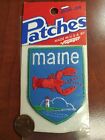 Vintage Voyager Embroidered Maine Lobster Lighthouse Patch Emblem New Ironon Sew