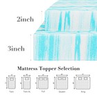 Mattress Topper - 2  3  Thickness Gel Memory Foam Topper For Sleeper Sofa Or Bed