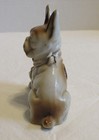 Vintage Sitting French Bull Dog Frenchie Bully With Puppies Figurine Japan Brown