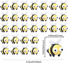 24pcs Bumble Bee Cupcake Toppers Little Figurine Bee Cupcake Picks Oh Babee Cake