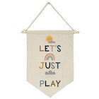Let   s Just Play -canvas Hanging Flag Banner Wall Sign 165- Let s Just Play