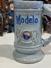 Vintage Blue Cerveza Modelo Ceramic Stein  New