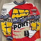 Vintage 90s Axo Honda Motocross Jersey Xl Dyemax Aop Mx Racing Dirt Bike
