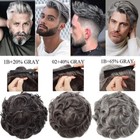 Frontal Hairline Men Toupee Human Hair Forehead M Style Thin Skin Hairpiece 2 16