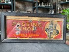 Old Vintage Passing Show Cigarettes Adv  Tin Sign Board Framed Made In London