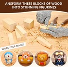 22pcs Basswood Carving Blocks Kit     3 Sizes Soft Wood For Whittling