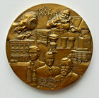 Rare Bronze Medal Of 100 Th Anniv Of Coca Cola Foundation 1986 Mint State