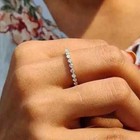 2ct Round Cut Lab-created Diamond Eternity Band Ring 14k White Gold Plated
