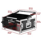 Proreck Road Case Rack Case Stage 20   With Slant Mixer Top  4u Space  Plywood