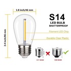 Emitting 15 Pack Shatterproof S14 Replacement Light Bulbs    1w S14 Led Bulb