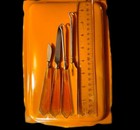 Antique Celluloid Art Deco Vanity Set 1920-30 s 12 Pieces