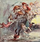 Antique Halloween Postcard Art Nouveau Midsummer T  Maybank Tuck 1908 Rare 10