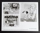 101 Dalmatians Walt Disney B w Glossy Photos Prints Dogs Press Kit Folder 1985