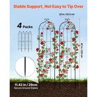 Uimoso Metal Garden Trellis 87  X 20  4 Pack For Flower Plants Vegetables Yard