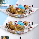 2 Pack Stuffed Animal Toy Hammock Net  Corner Wall Storage For Kids Room  White