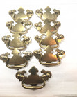 9 Vintage  Brass Drawer Pulls  Handles Canada  Dresser Cabinet 3 5 Cp 2533
