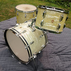 Ludwig 1960s Drum Kit  White Marine Pearl 22  Bass 16  Floor 13 Tom