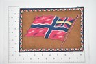 Vintage Circa 1910 s Norway Flag  Tobacco Felt Flannel Cigar Cigarette Premium