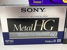 Sony Tdk Maxell Metal 8mm Video 8 Video Cassette Tapes Lot Of 3 New Sealed