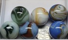Lot Of 6 Jabo Swirl Marbles-  97  To  98   Near Mint   Better