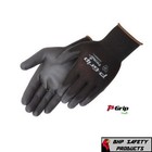 Lot Of 144 Pairs Liberty P-grip Work Gloves Black Pu Polyurethane Palm Sp4638bk