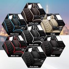 Nissan Leaf 2011-2026 Nappa Leather Sport Seat Covers Black White 5 Seats