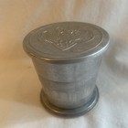 Vintage Girl Scouts Aluminum Metal Collapsible Travel Camping Cup  zzb9 