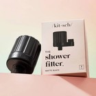 Kitsch Mass Purifying Water Shower Filter Easy-twist Installation Black