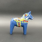 3 Vintage Swedish Dala Horse Nils Olsson Akta Dalahemslojd Smallest Damaged