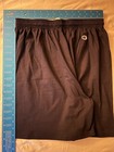 Lot Of 2 Vtg Champion Elastic Drawstring  Gray Navy Blue Men Shorts Fit 29 To 38