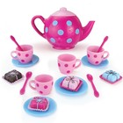 Sophia   s Cupcakes  Petit Fours And Tea Set For Four 18  Dolls  Pink