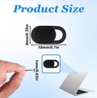 5pc Webcam Cover Slim Slider Camera Shield Privacy Protect Sticker For Laptop Pc
