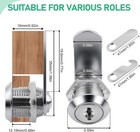 2 Pack 5 8 Inch  16mm  Cabinet Locks With Keys  Cam Locks Cylinder Locks Keye