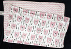 Sl Home Fashions Bear Arrow Blanket Pink White Chevron Zig Zag Rn 119741 Baby