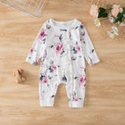 Newborn Baby Girls Jumpsuit Clothes Button Romper Bodysuit Outfits Summer Set