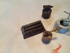 11 Vintage Marx Fort Apache Wood Stack Anvil Well Axe In Stump Playset Accessory