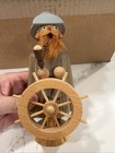 Ship Captain Sailor German Wooden Incense Smoker Erzgebirge