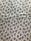 Lot Of 2 Sewing Craft Blue Floral Fabric 8  Yards Cotton Poly Blends Lightweight