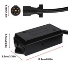 7-way Trailer Plug 7 Pin Trailer Weatherproof Trailer Wiring Harness Connector