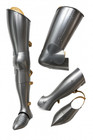 Medieval Knight Steel Leg Armor Greaves   Sabatons    handmade Gothic Larp Cosplay