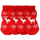 Dog Anti-slip Socks  For Tiny And Small Breeds  Christmas Red Reindeer  S M L Xl