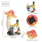 Garden Gnome 7 5  Resting Under Mushroom - Whimsical Decor