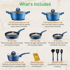 Nutrichef Kitchenware Pots   Pans Set-stylish Cookware  Non-stick Coating