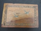 Vintage Sorrento Ware Wooden Puzzle Box With Birds On The Top