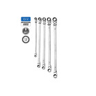 Mountain Rm6 Metric Reversible Ratcheting Wrench Set  5-piece  Universal Spline