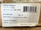 Pair Of Genuine Yakima 60  Luggage Rack Tracks W 4 End Caps  8001623 Track Tower