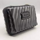 Tumi For Delta Black Mini Hard Shell Amenity Case Kit Empty