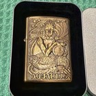 Rare 1997 Limited Zippo Aquarius Zodiac Barrett Smythe  Brass   Unused